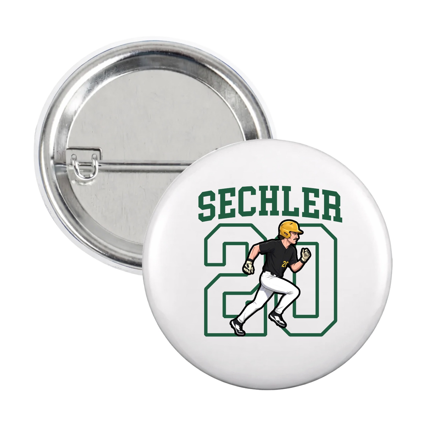 Game Day Button — Shirsey in White