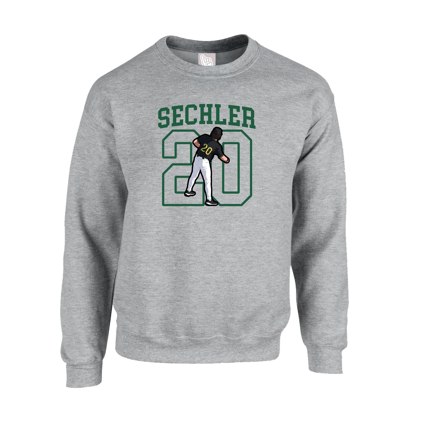 Fleece Crew — Shirsey in Grey