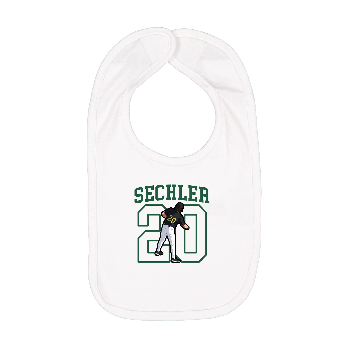 Infant Bib — Shirsey in White