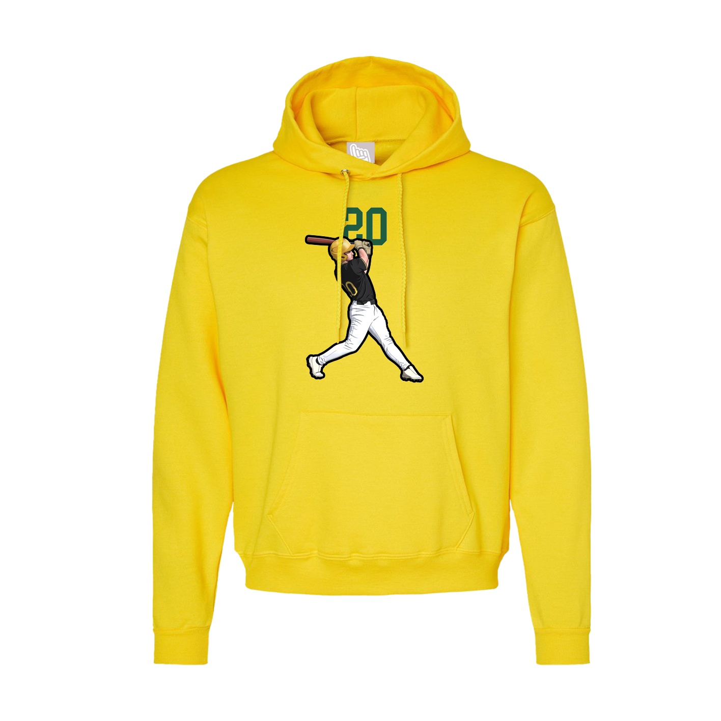 Hoodie — Number Top in Yellow