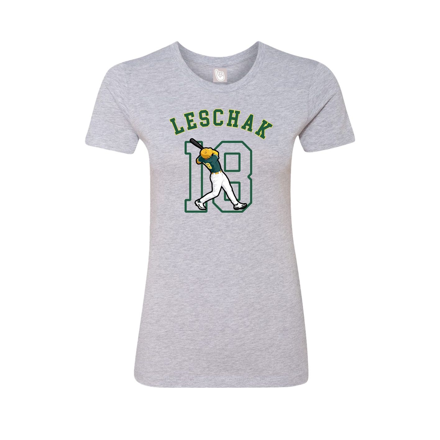 Fitted Women's Tee — Shirsey Arch in Grey