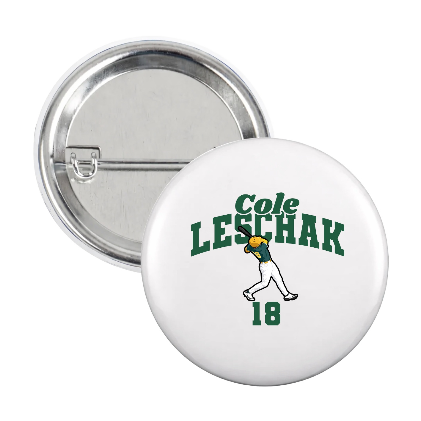 Game Day Button — Signature Arch in White