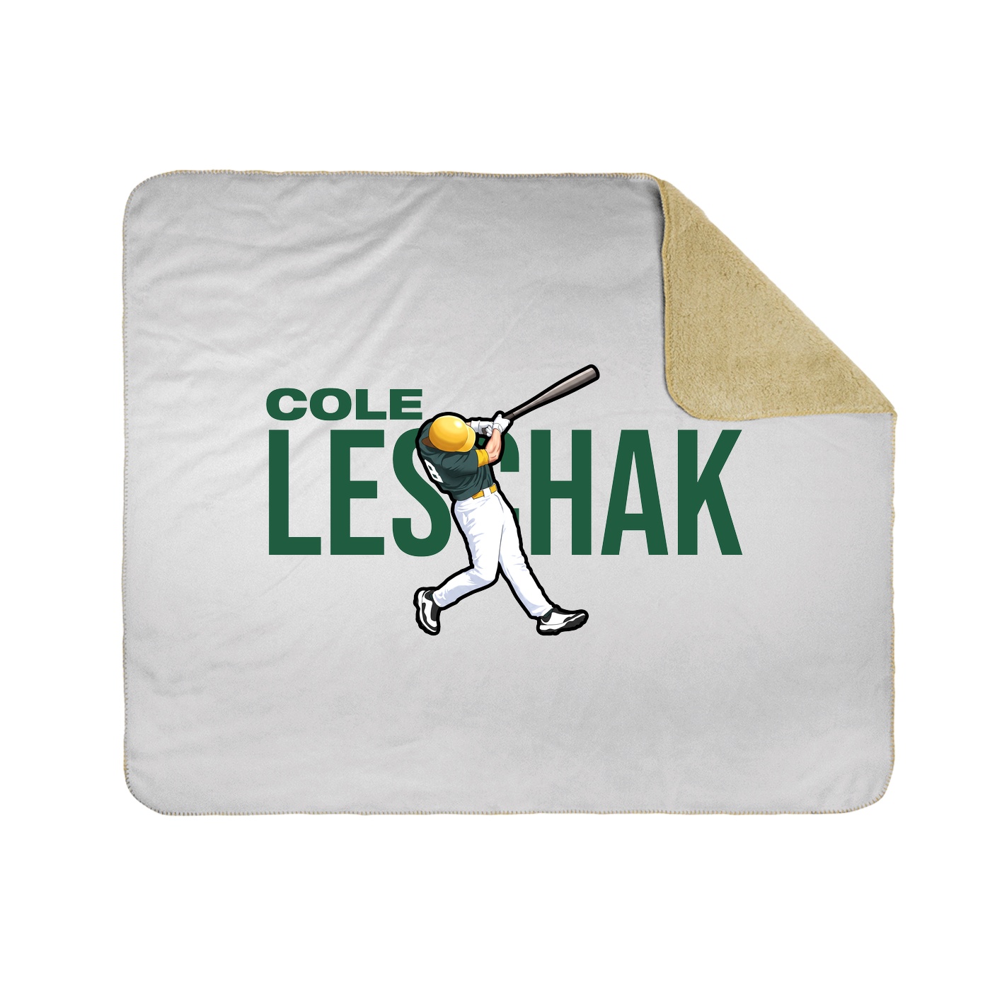 Throw Blanket — Player Name in White
