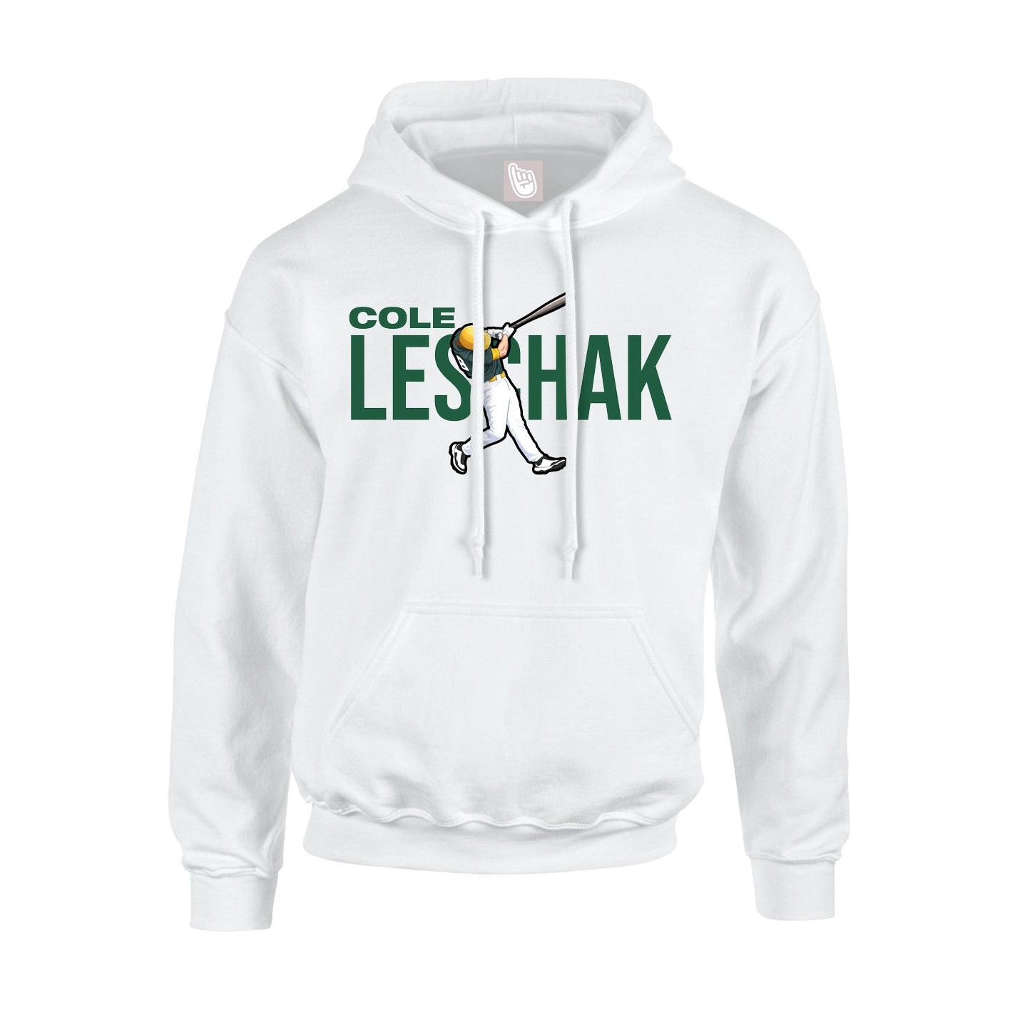 Youth Hoodie — Player Name in White