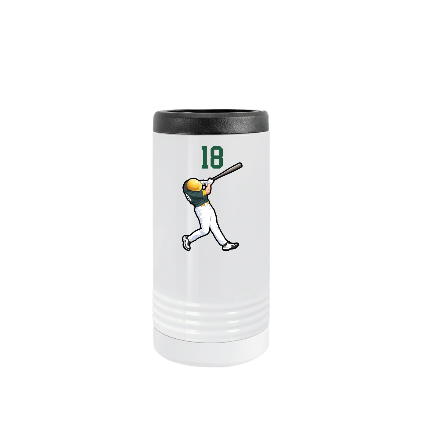 Slim Beverage Holder — Number Top in White