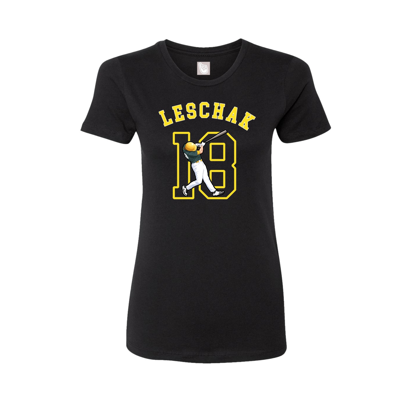 Fitted Women's Tee — Shirsey Arch in Black