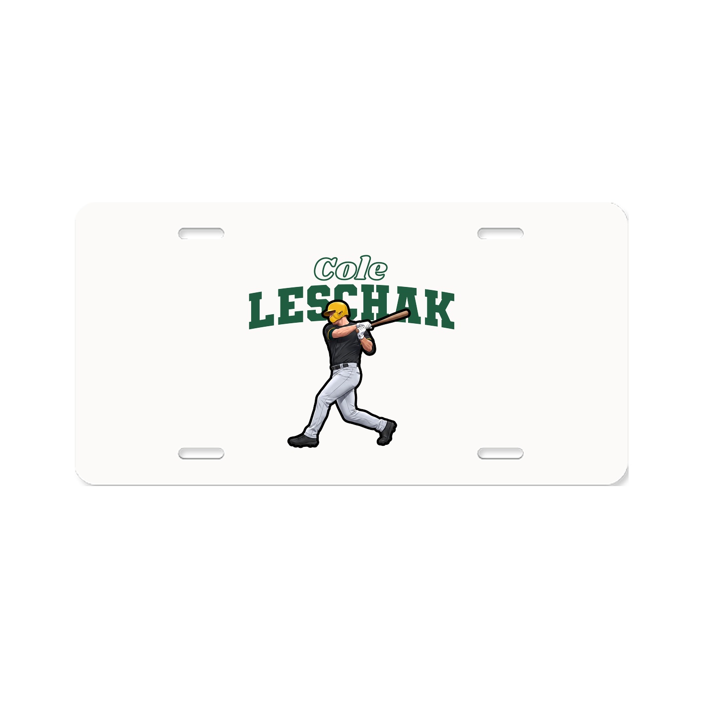 License Plate — Name Arch in Classic