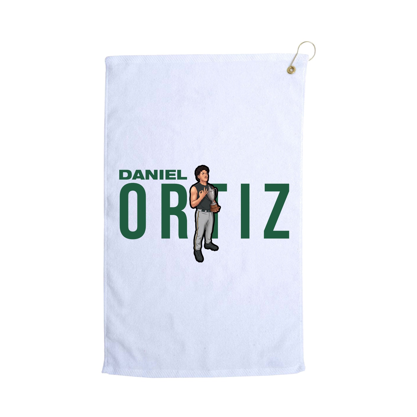 Golf Towel — Player Name in White