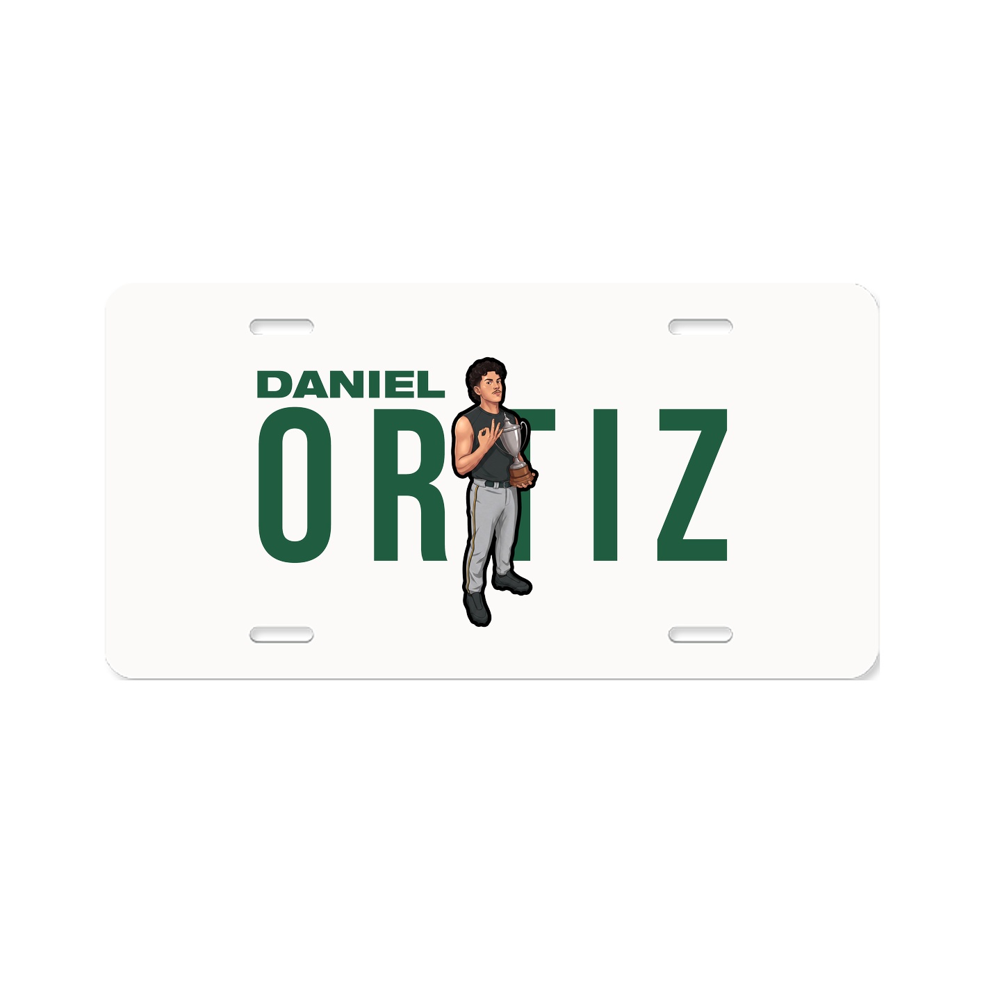 License Plate — Player Name in Classic