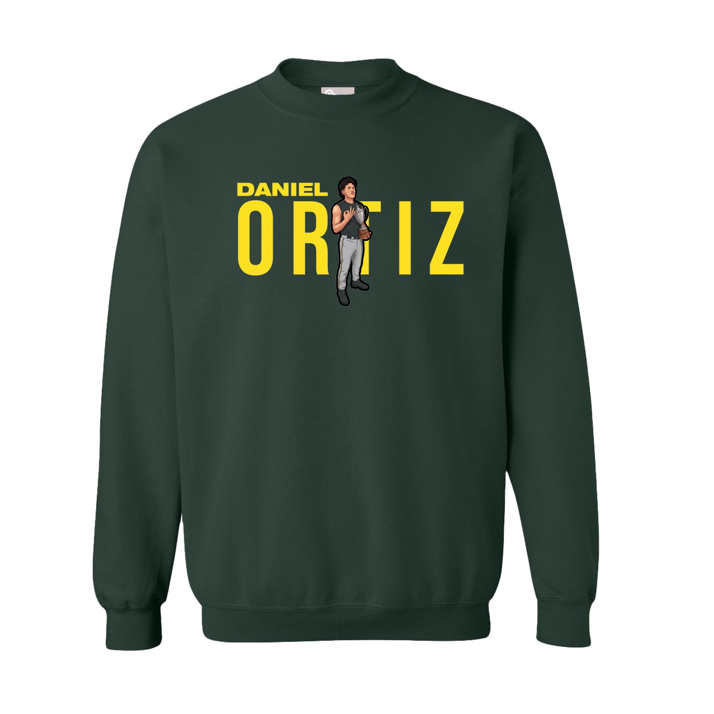 Fleece Crew — Player Name in Green