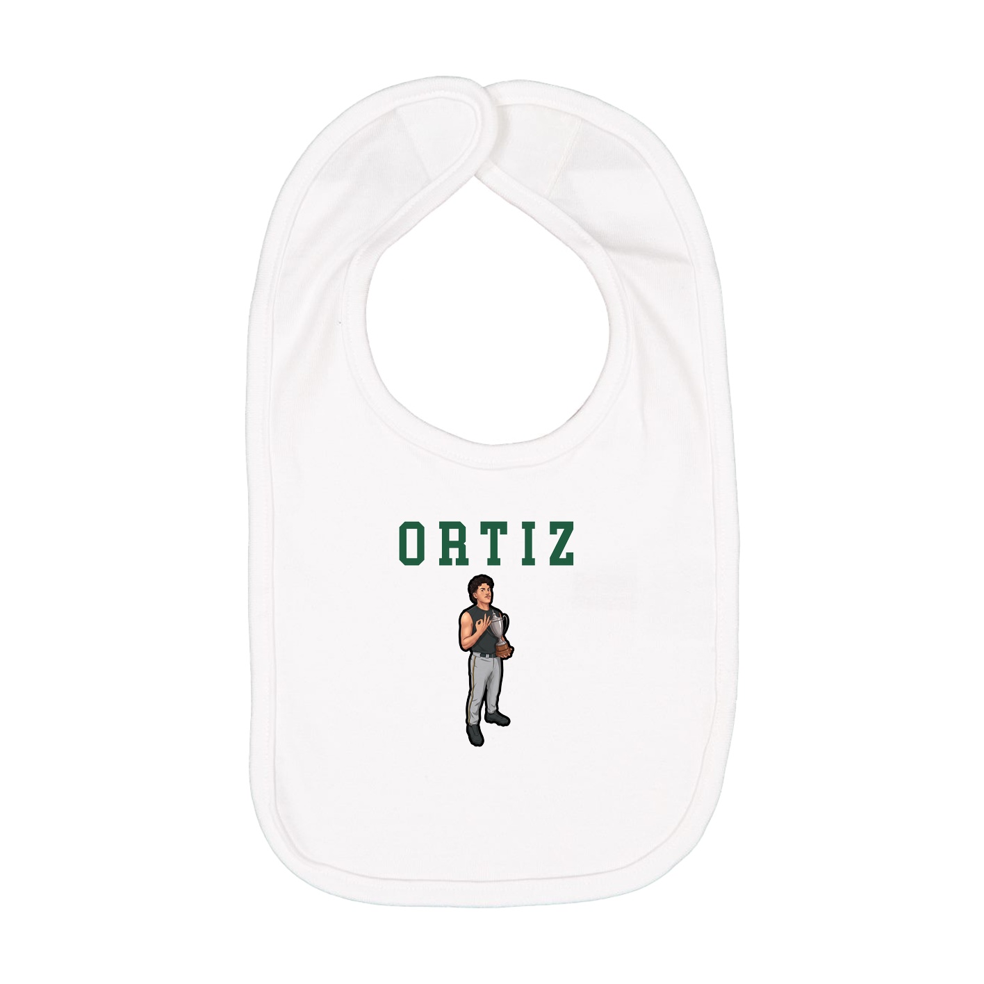 Infant Bib — Shirsey in White