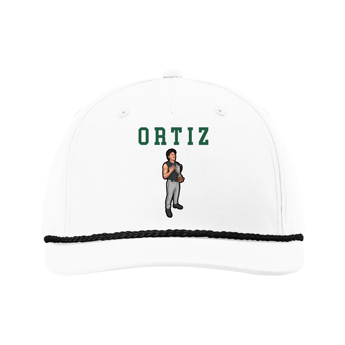 Five-Panel Classic Rope Cap — Shirsey in White