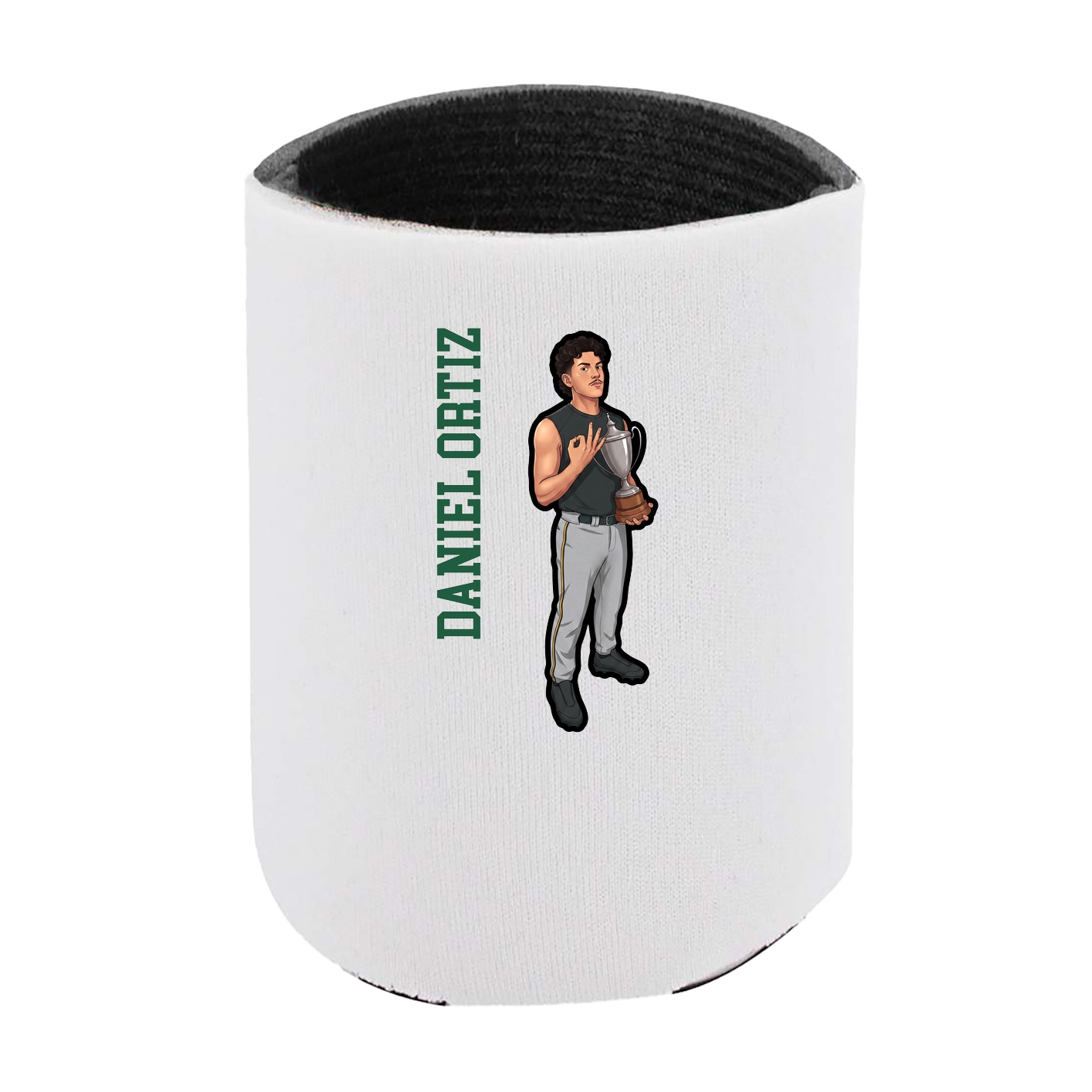 Can Holder — Name Vertical in White