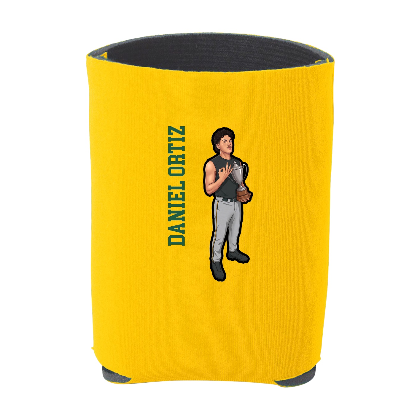 Can Holder — Name Vertical in Yellow