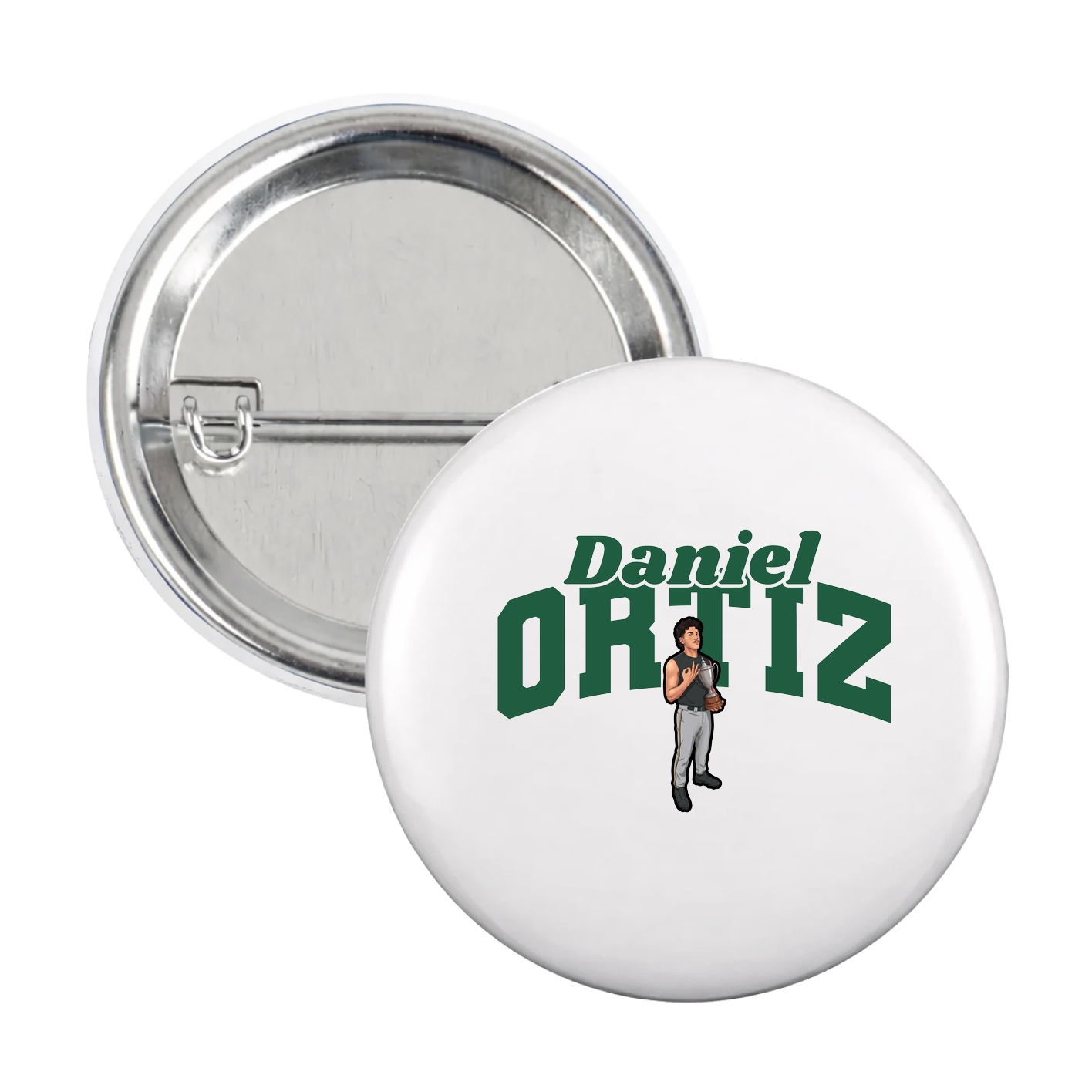 Game Day Button — Signature Arch in White