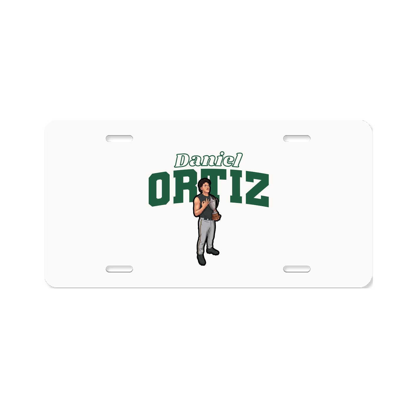 License Plate — Name Arch in Classic