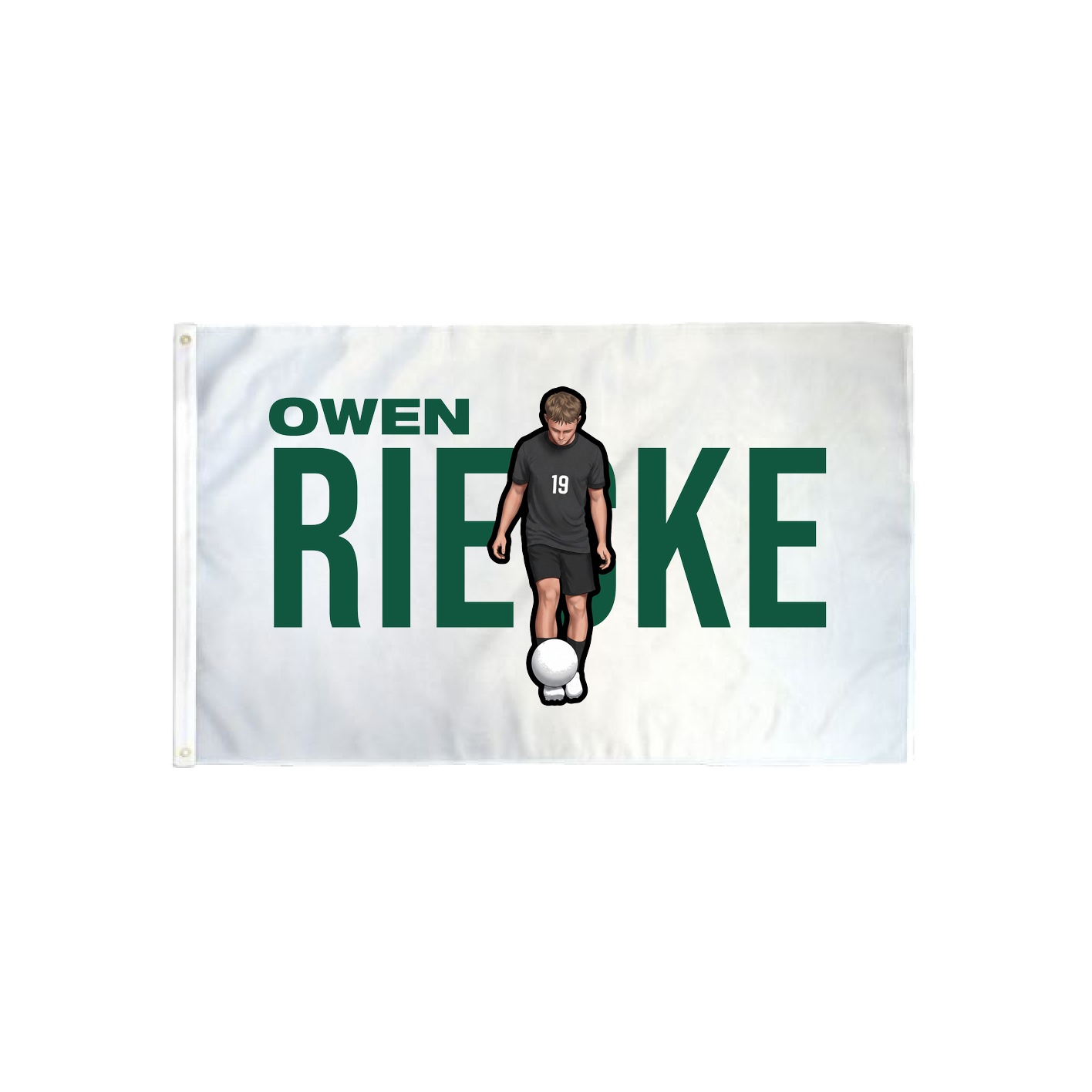 3x5 Flag — Player Name in Classic
