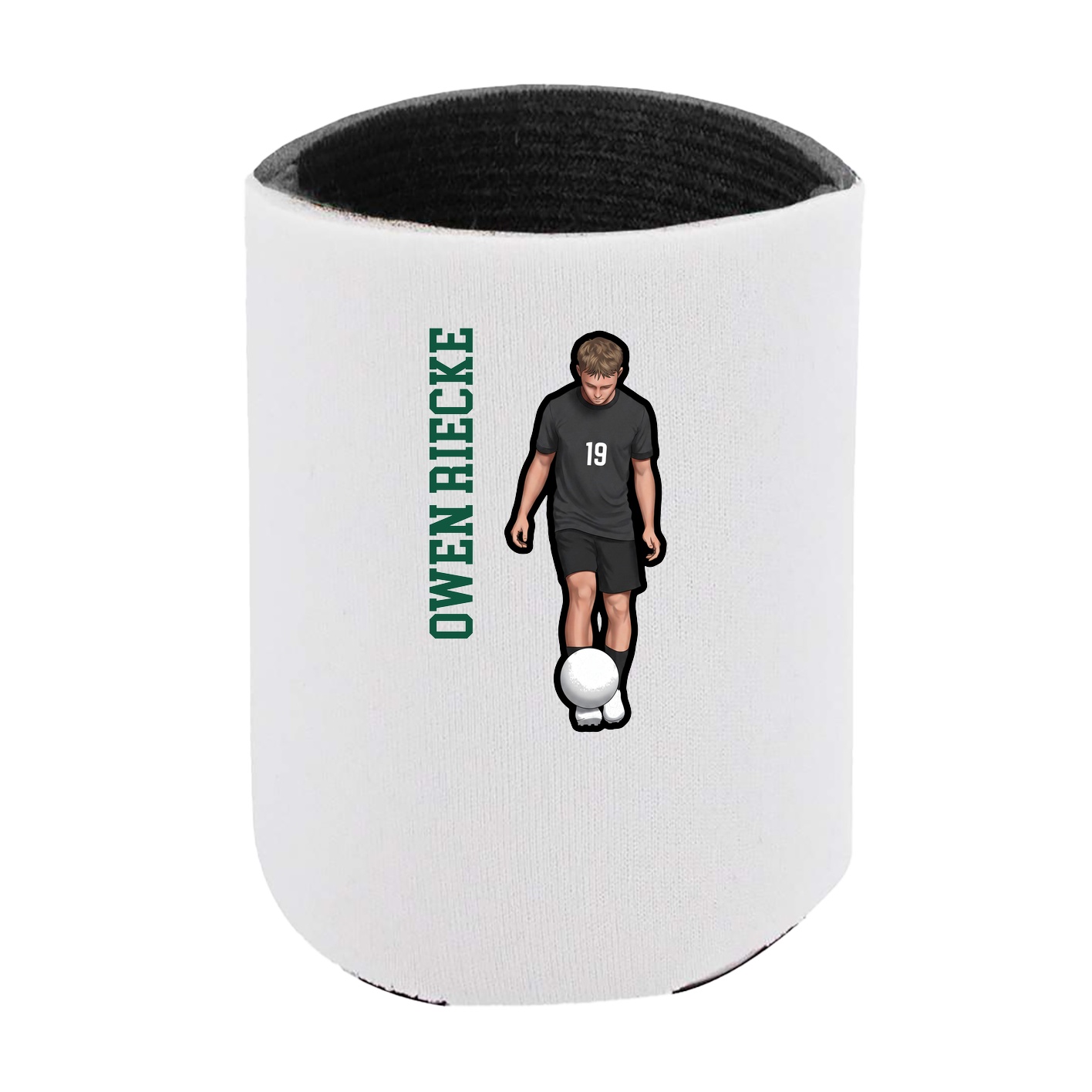 Can Holder — Name Vertical in White