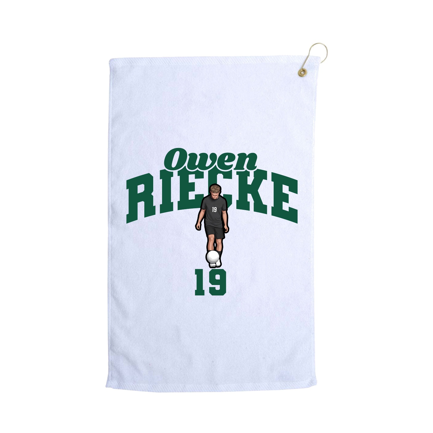Golf Towel — Signature Arch in White