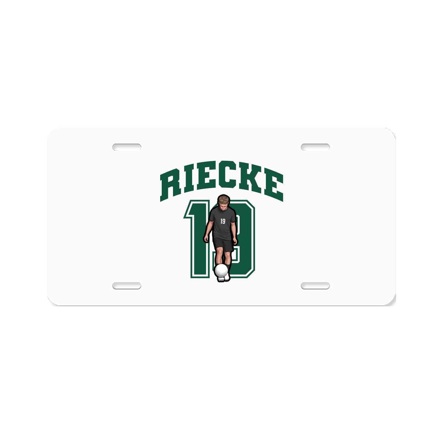 License Plate — Number in Classic