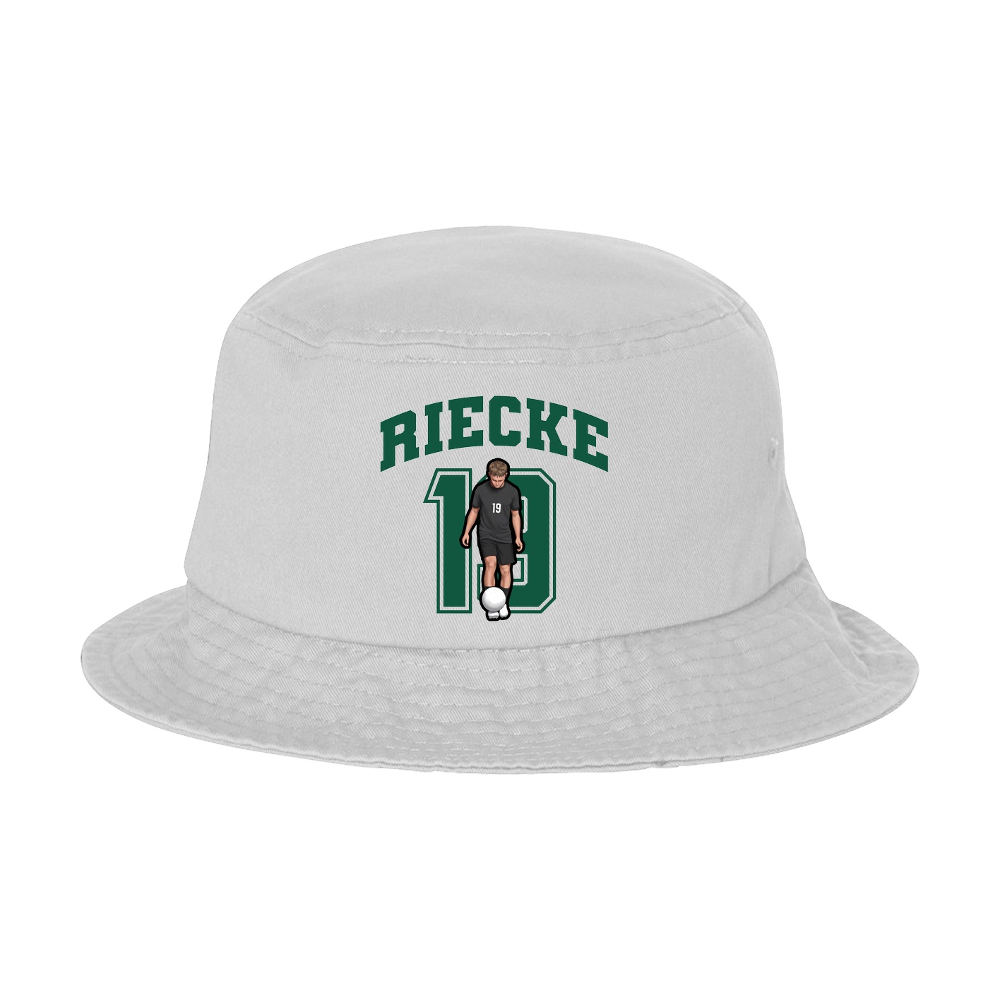 Bucket Cap — Number in White