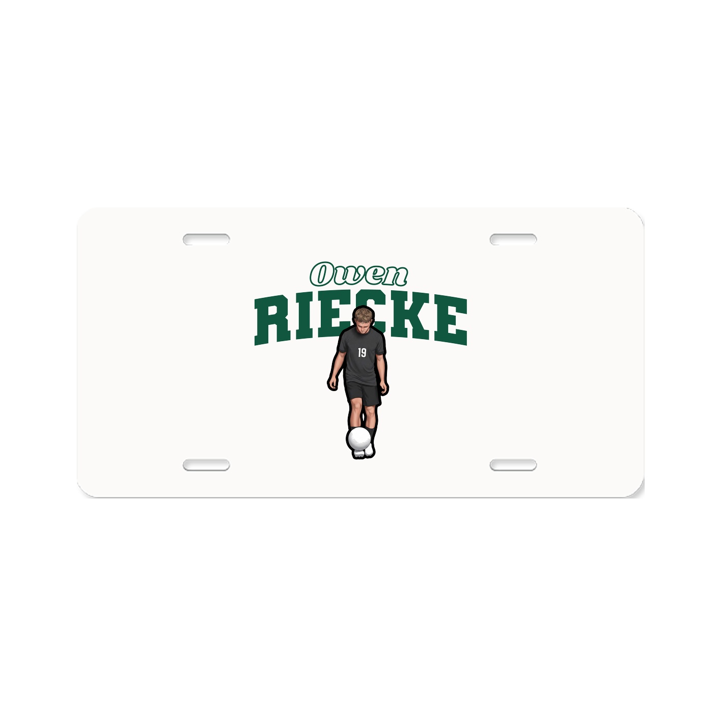 License Plate — Name Arch in Classic