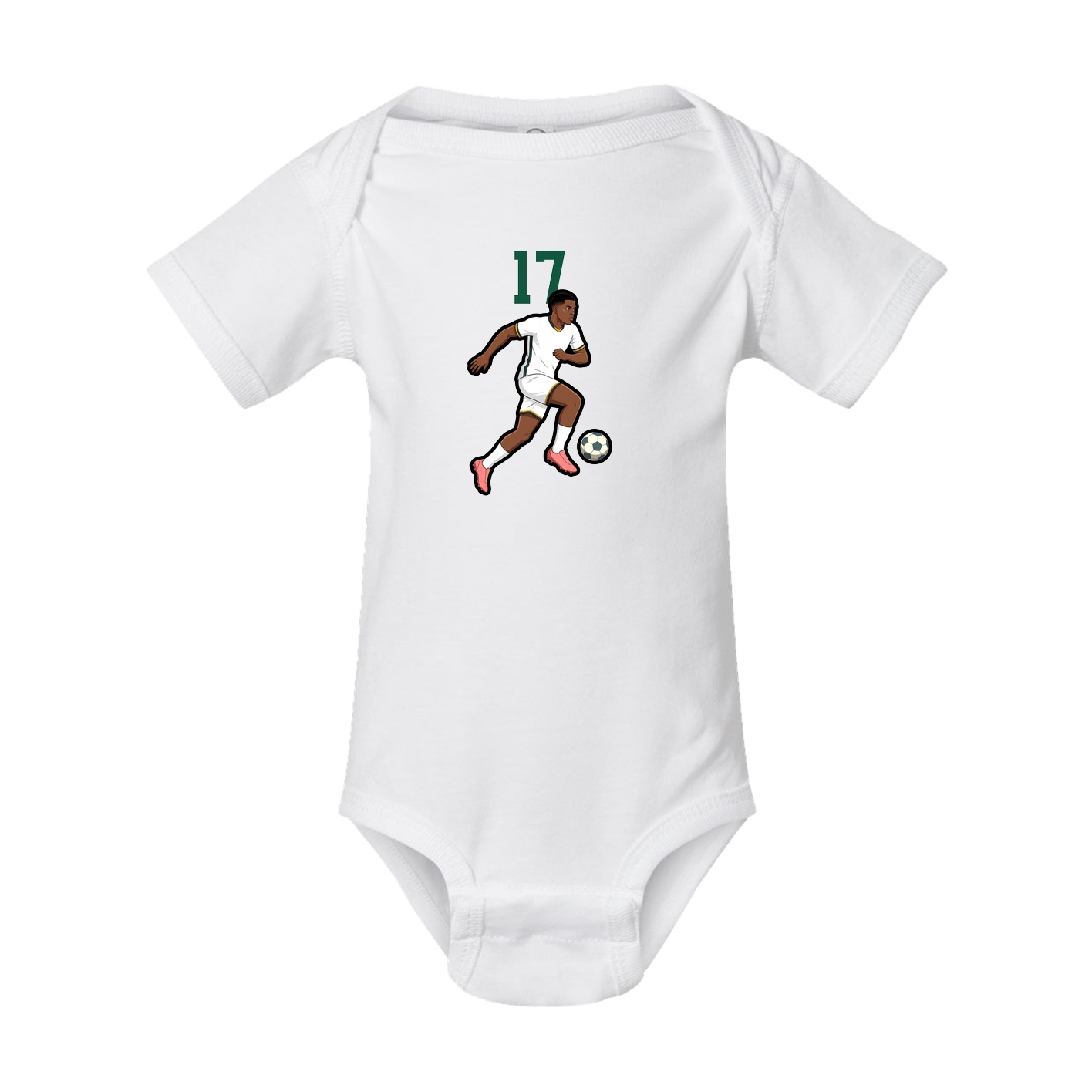 Baby Onesie — Number Top in White