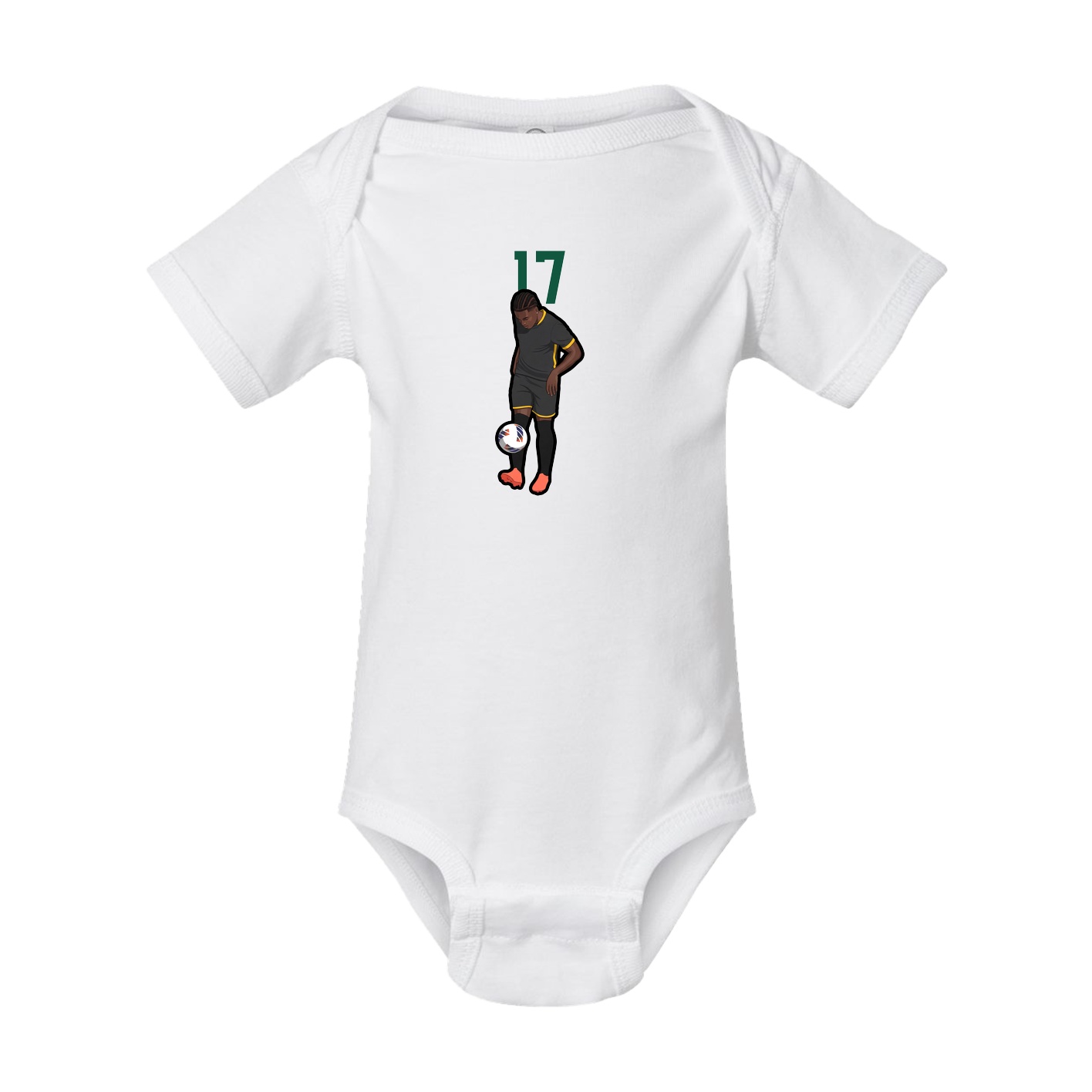 Baby Onesie — Number Top in White