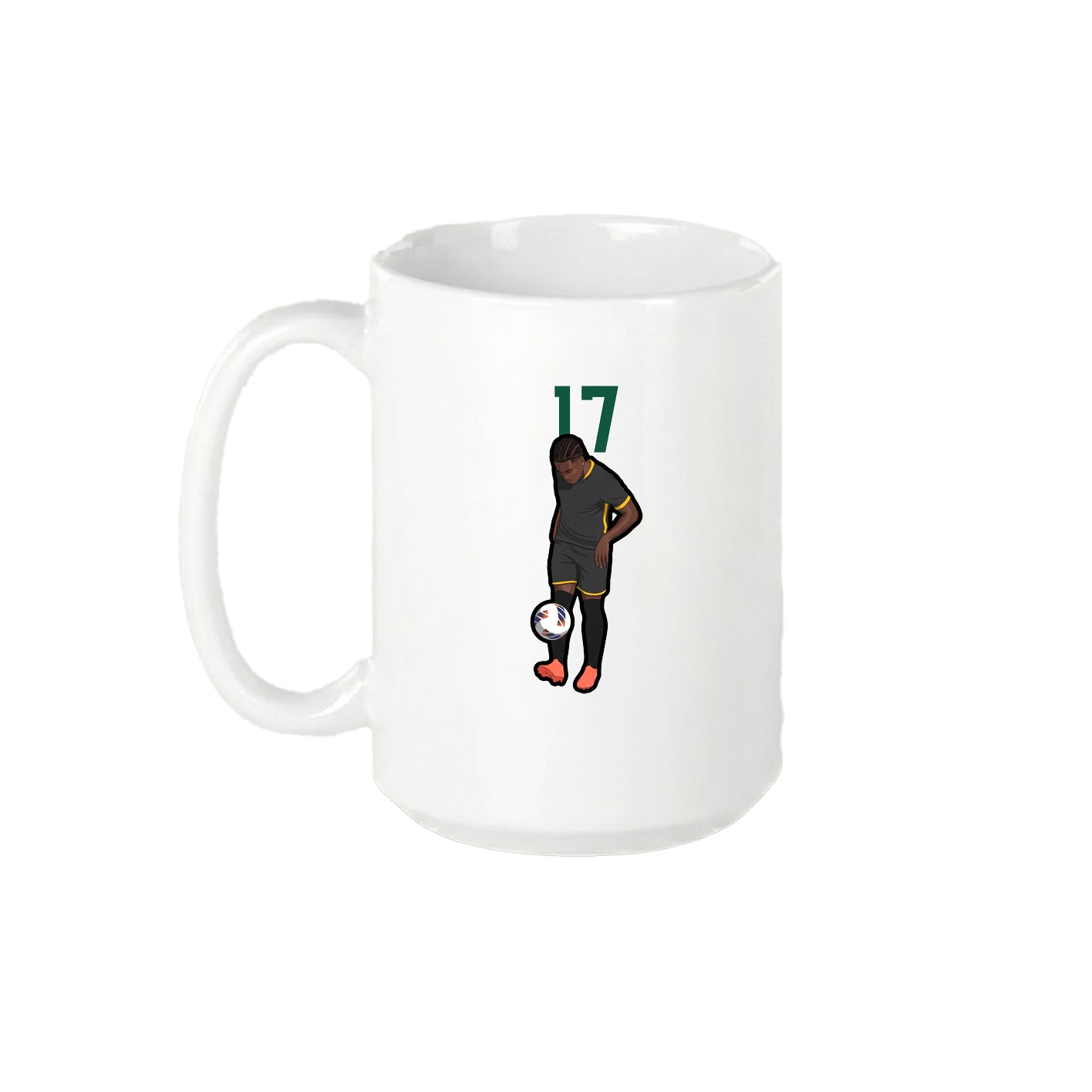 15oz Coffee Mug — Number Top in White