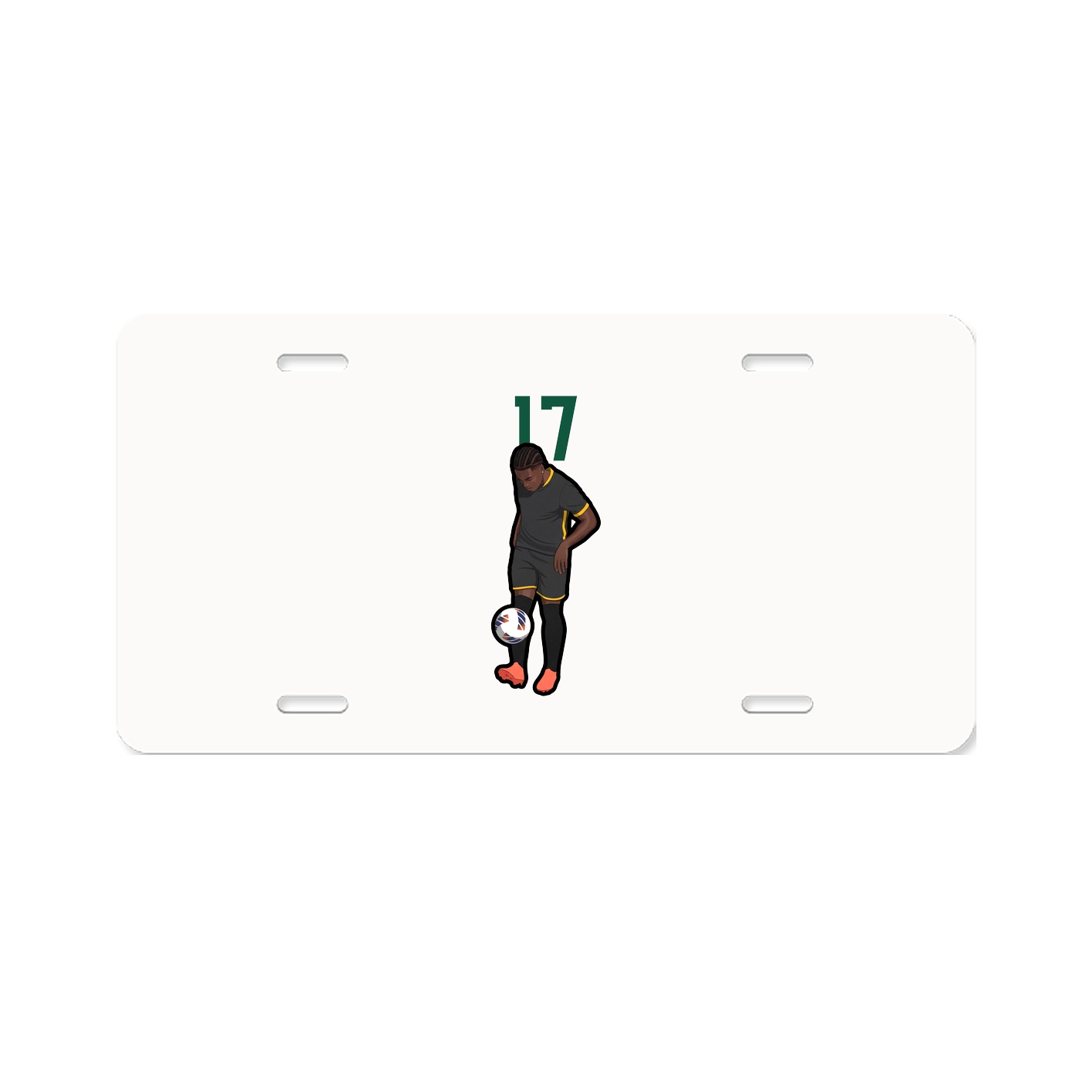 License Plate — Number Top in Classic