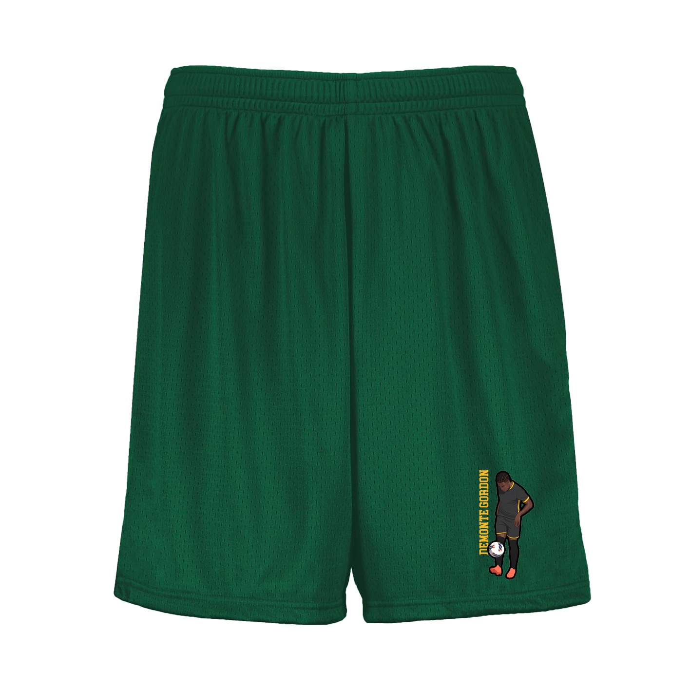 Shorts — Name Vertical in Green
