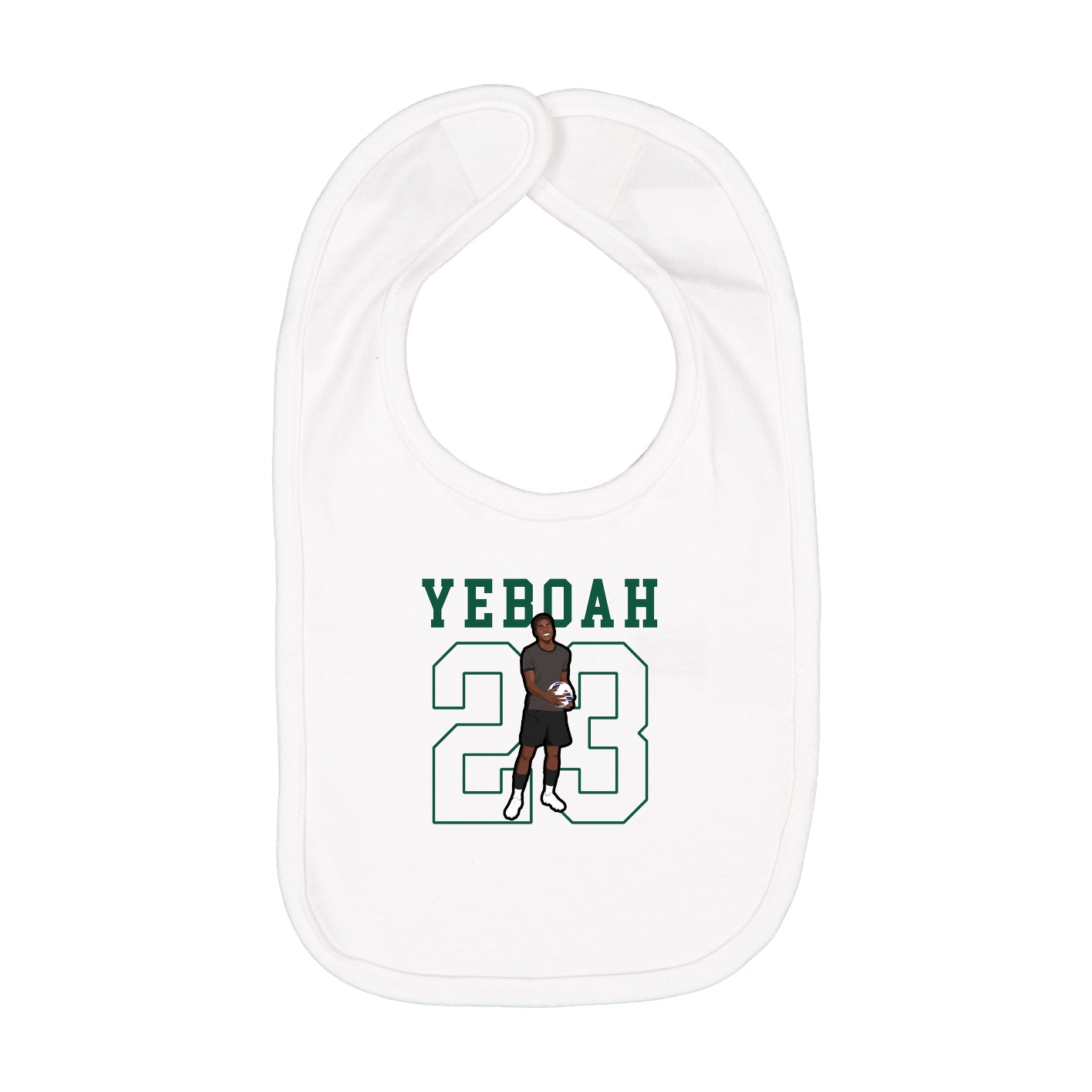 Infant Bib — Shirsey in White