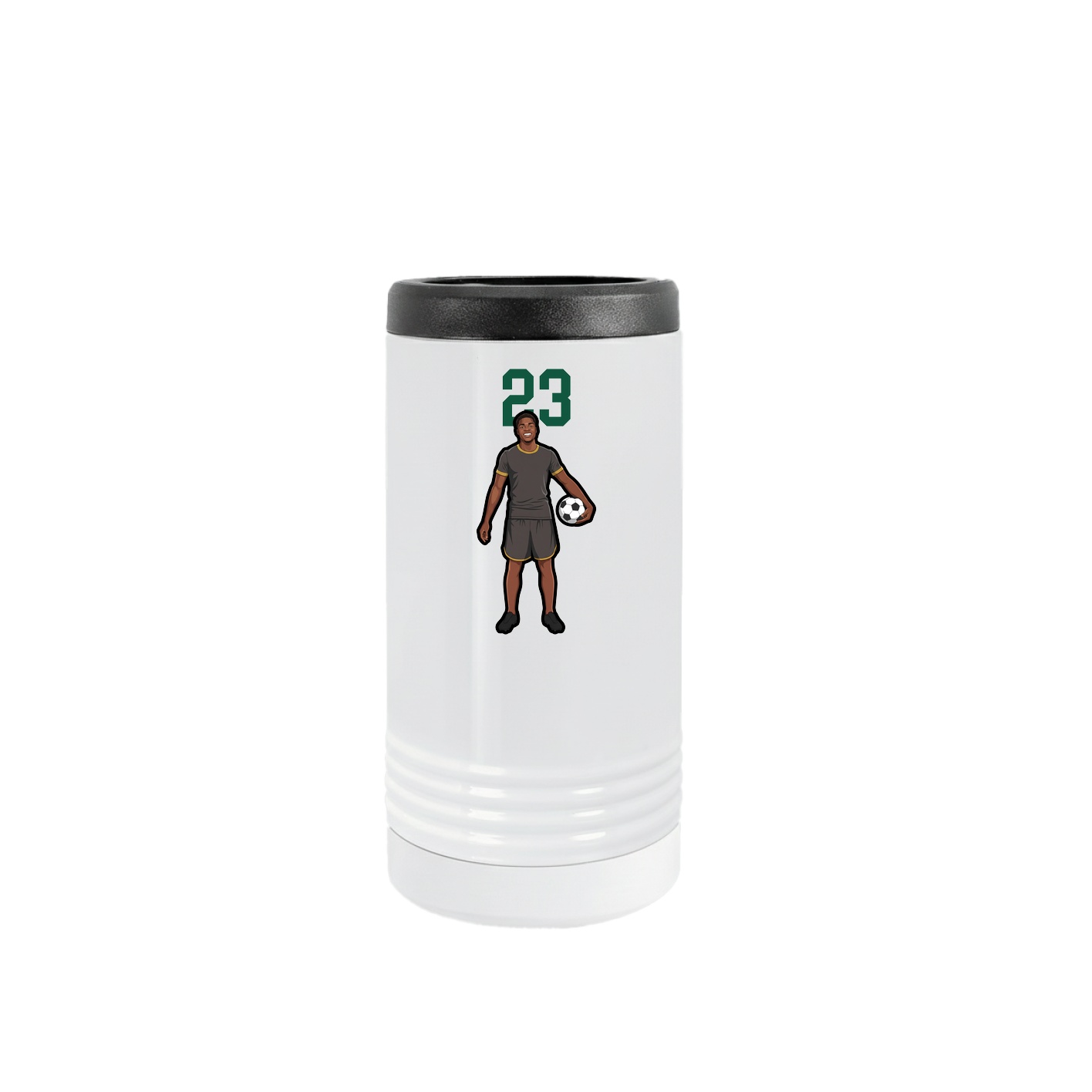 Slim Beverage Holder — Number Top in White
