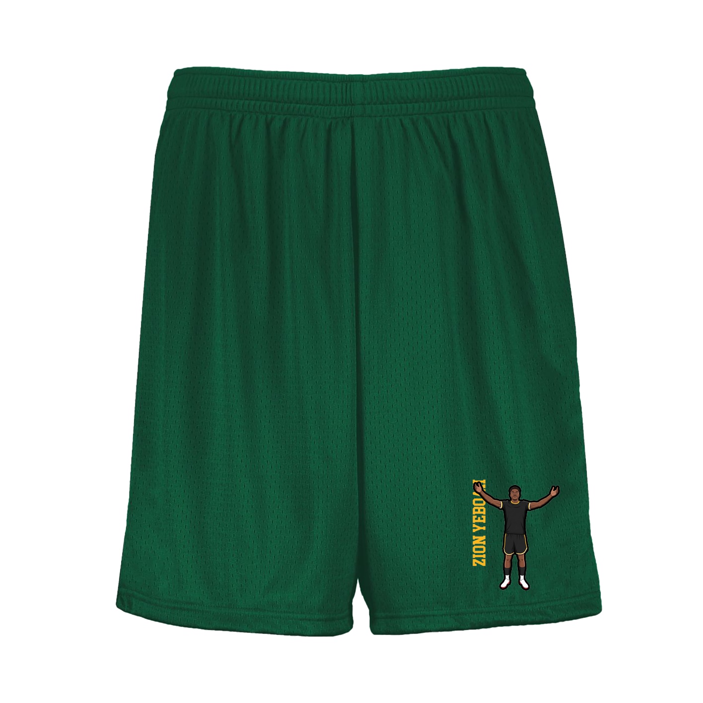 Shorts — Name Vertical in Green