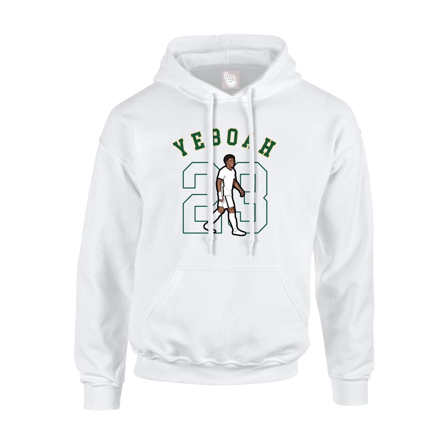 Youth Hoodie — Shirsey Arch in White