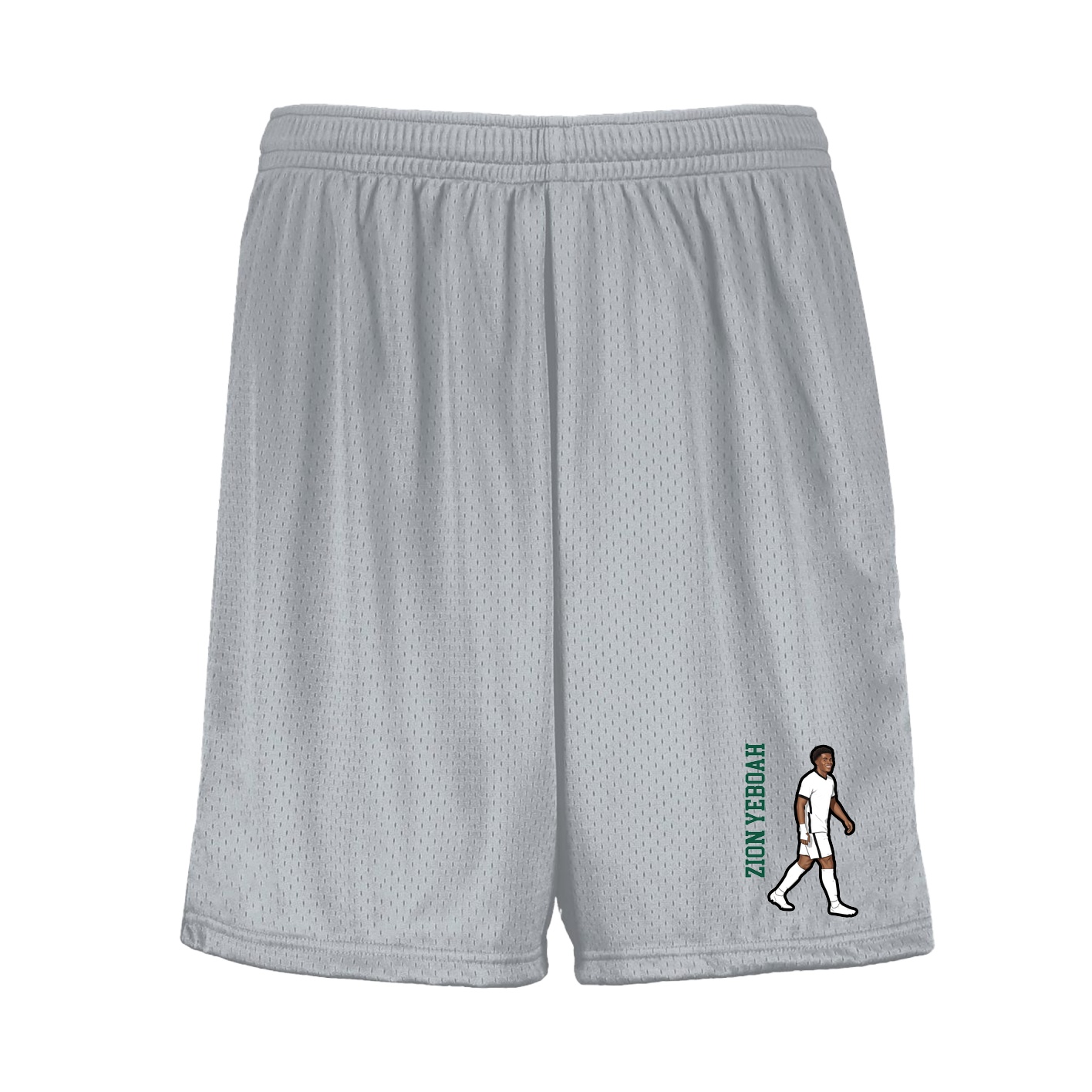 Shorts — Name Vertical in Silver