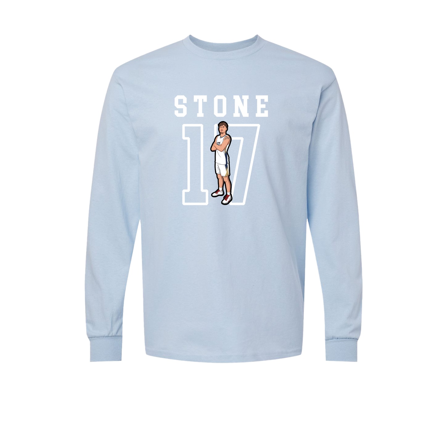 Long Sleeve Tee — Shirsey in Light Blue