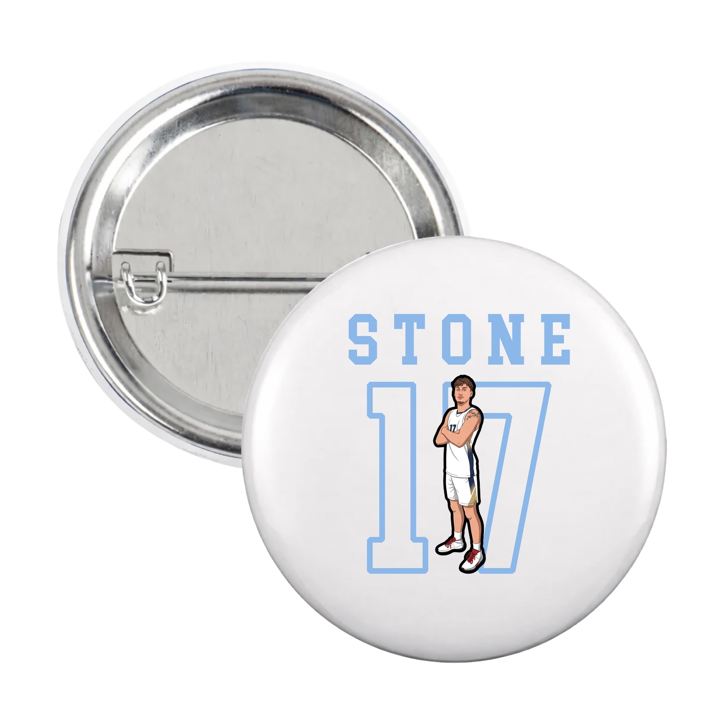 Game Day Button — Shirsey in White