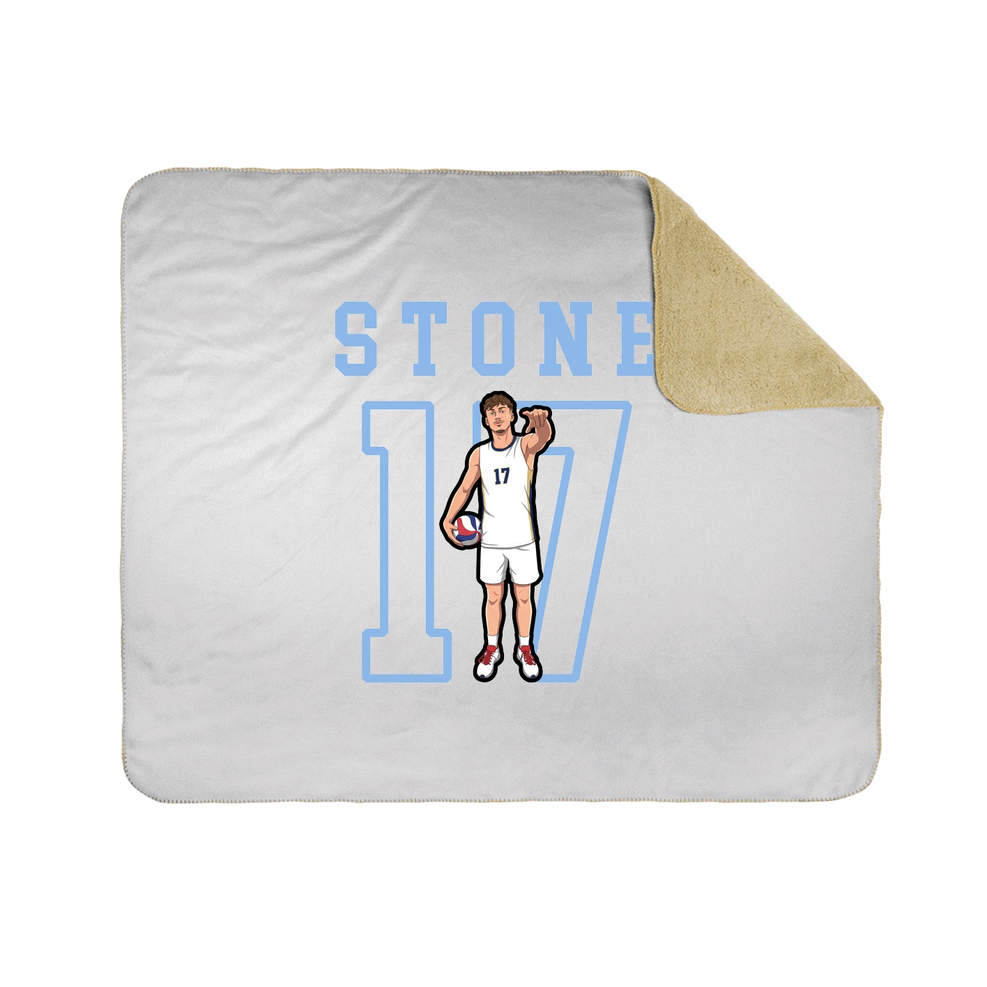 Throw Blanket — Shirsey in White