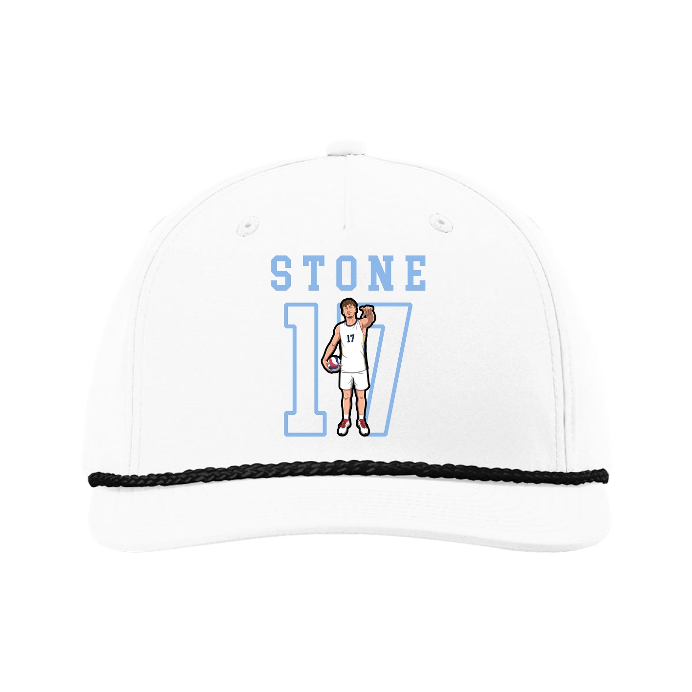 Five-Panel Classic Rope Cap — Shirsey in White