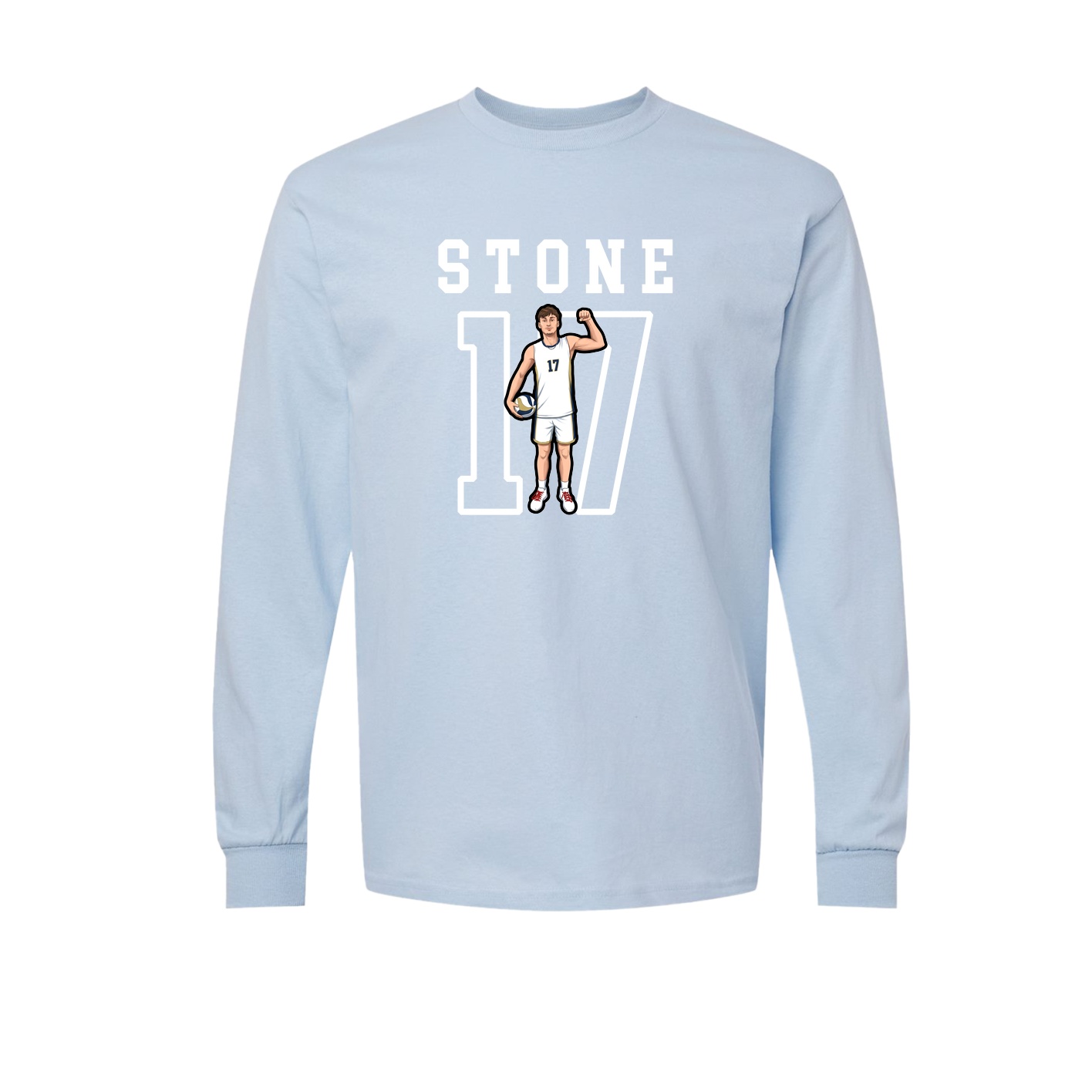 Long Sleeve Tee — Shirsey in Light Blue