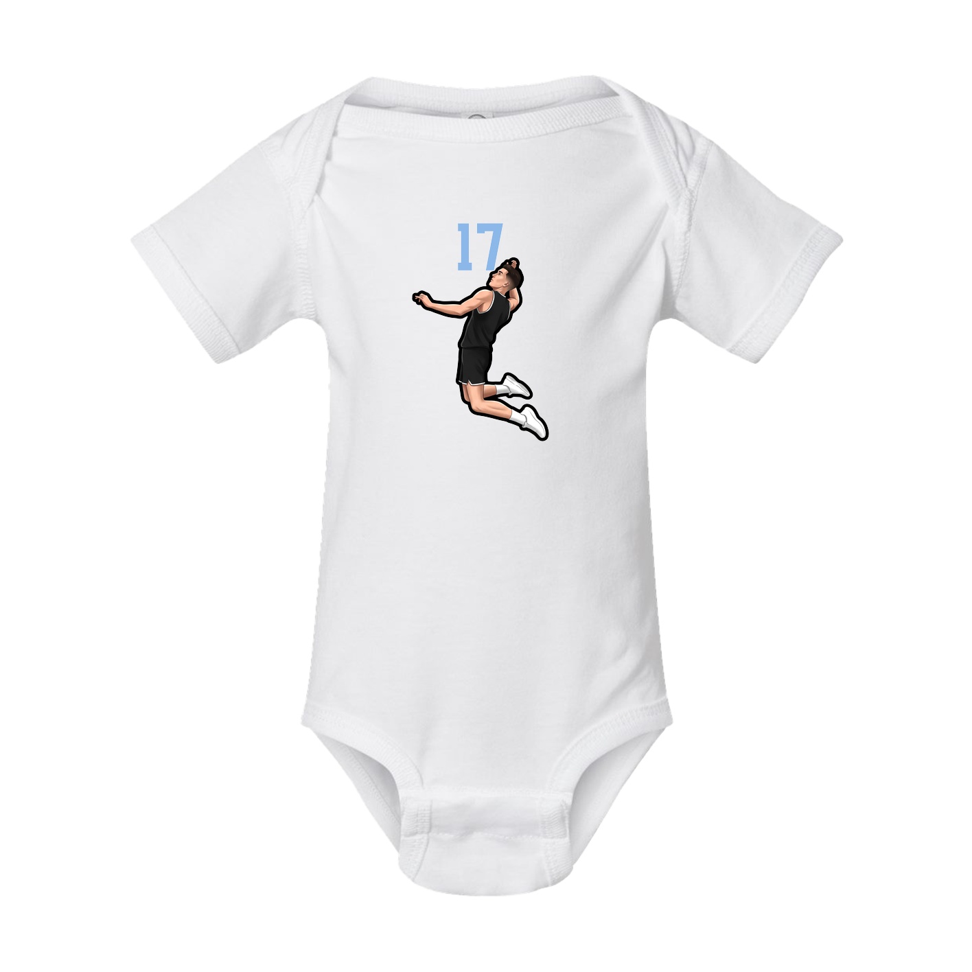 Baby Onesie — Number Top in White