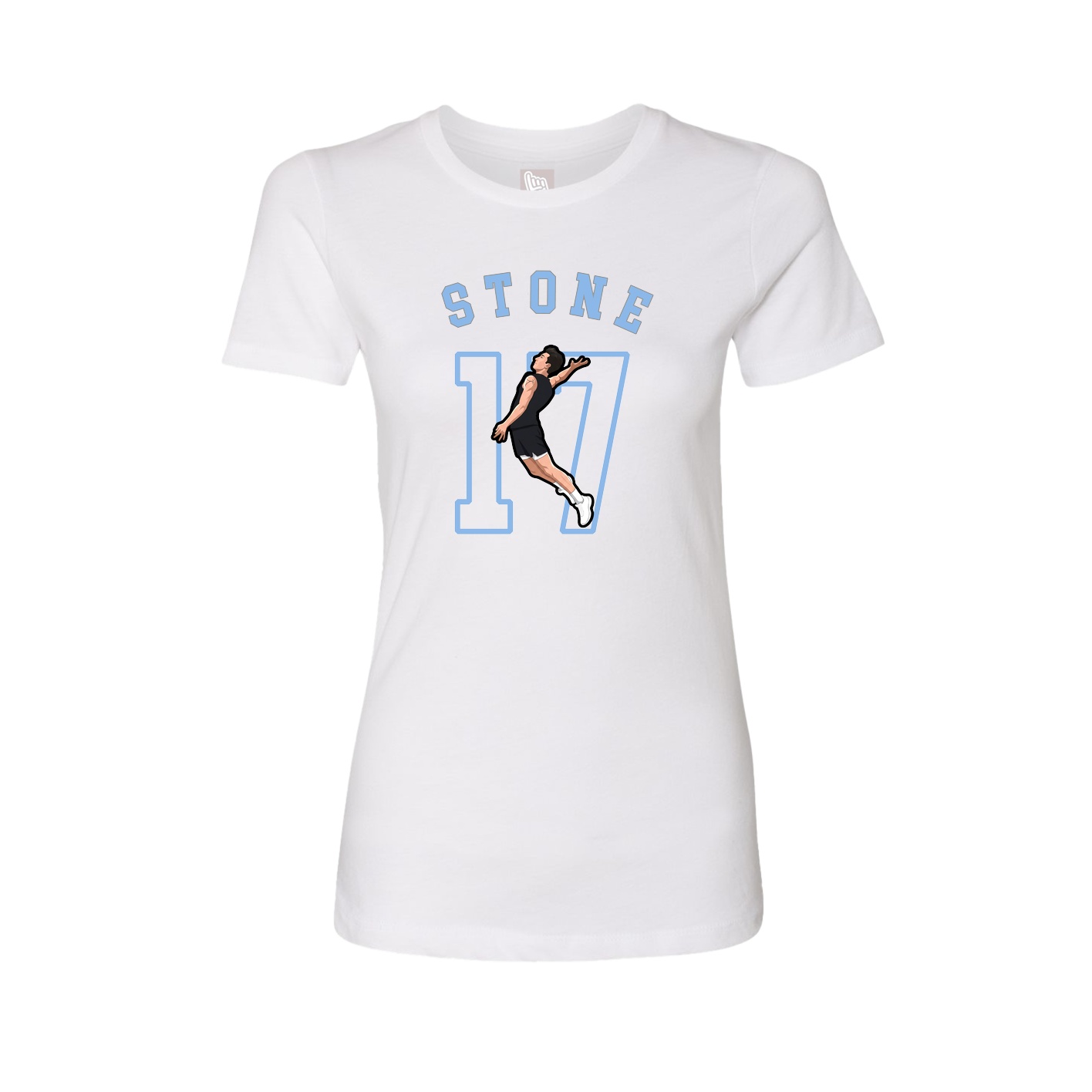 Fitted Women's Tee — Shirsey Arch in White