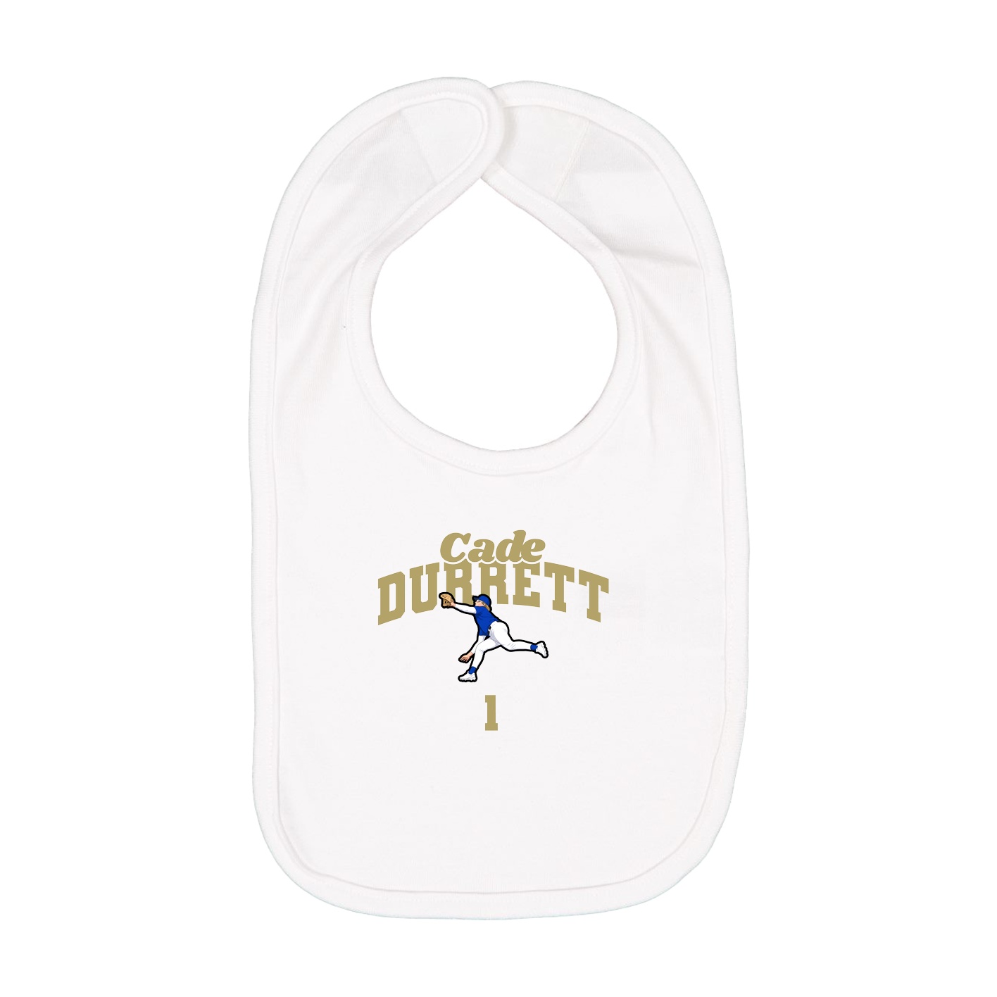 Infant Bib — Signature Arch in White