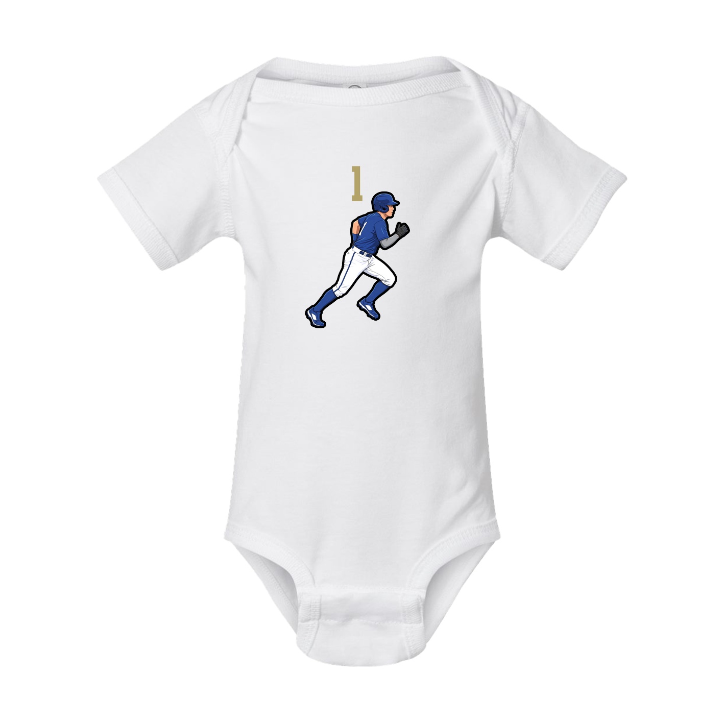 Baby Onesie — Number Top in White
