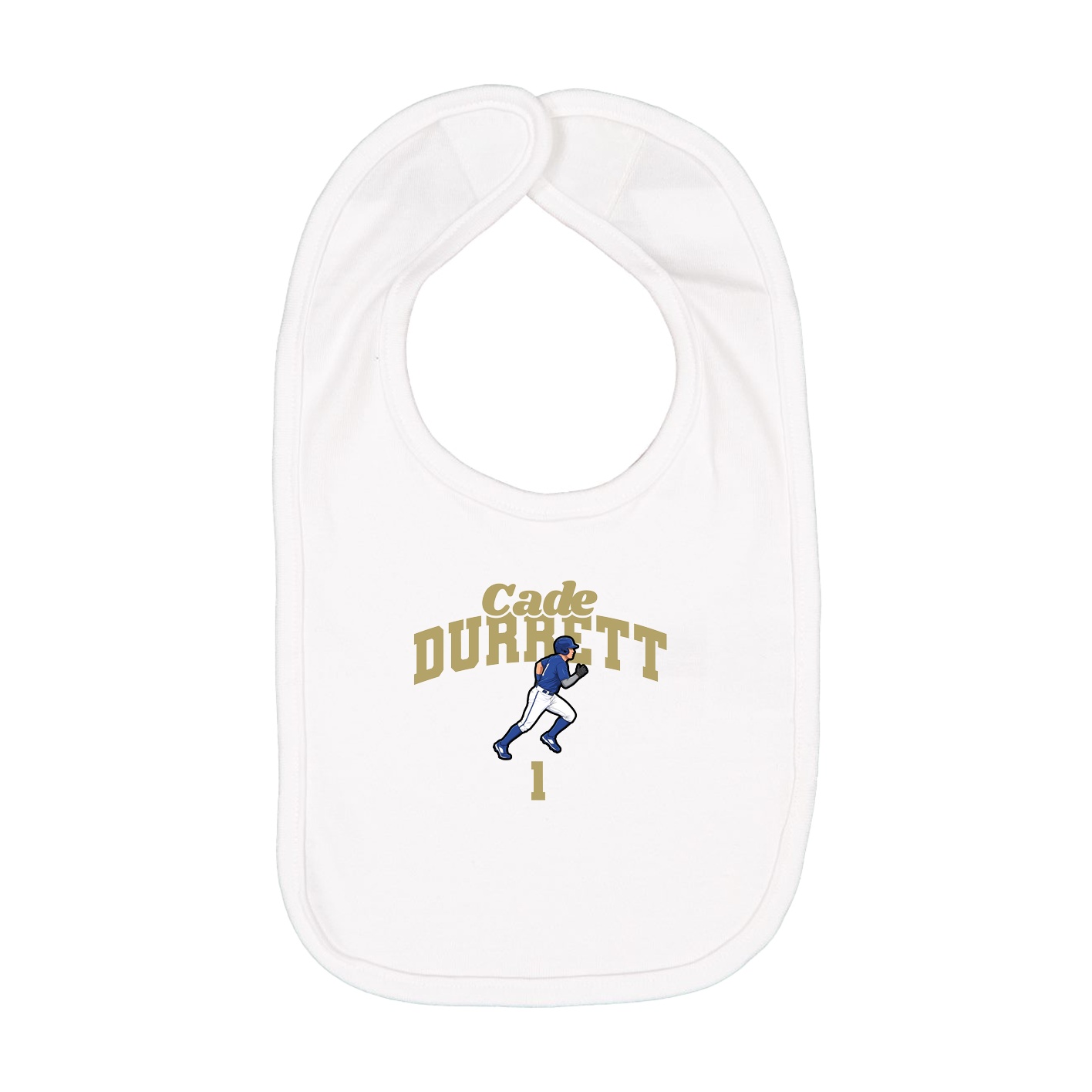 Infant Bib — Signature Arch in White