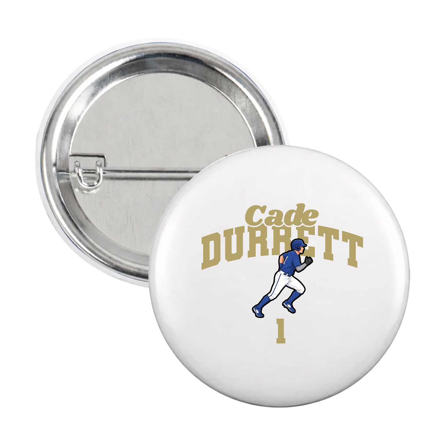 Game Day Button — Signature Arch in White
