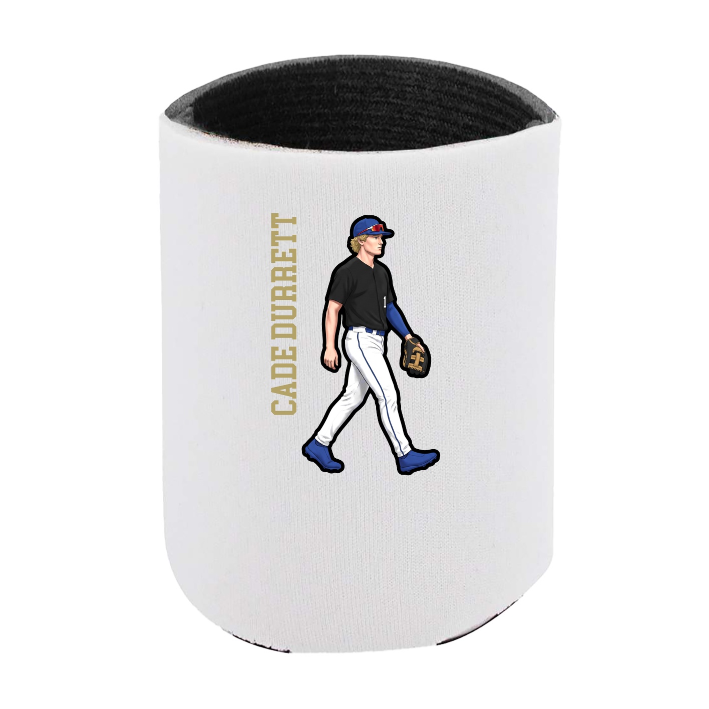 Can Holder — Name Vertical in White