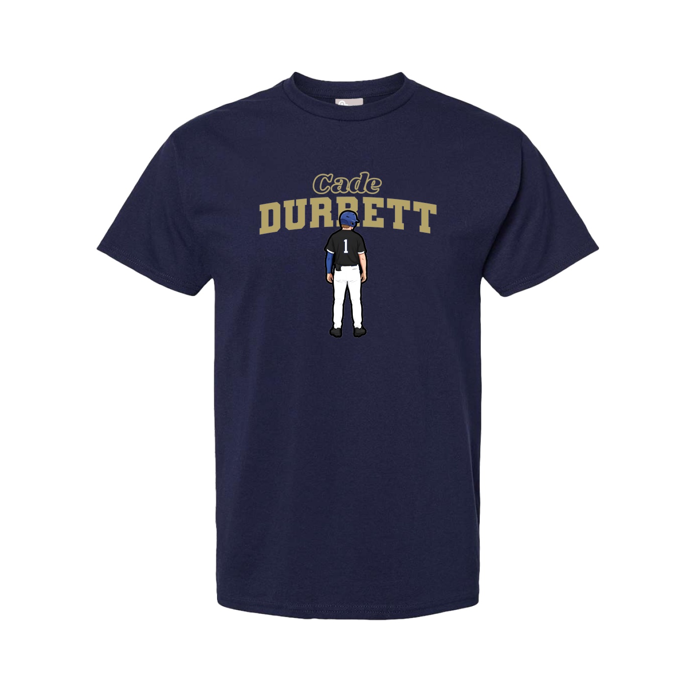 Youth Tee — Name Arch in Navy