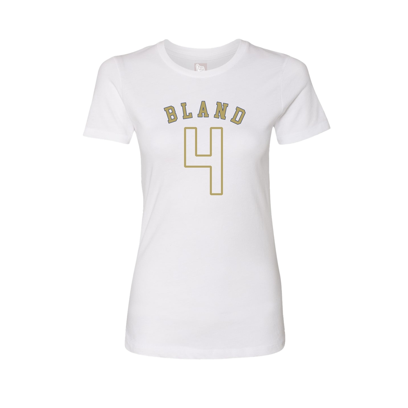 Fitted Women's Tee — Shirsey Arch in White